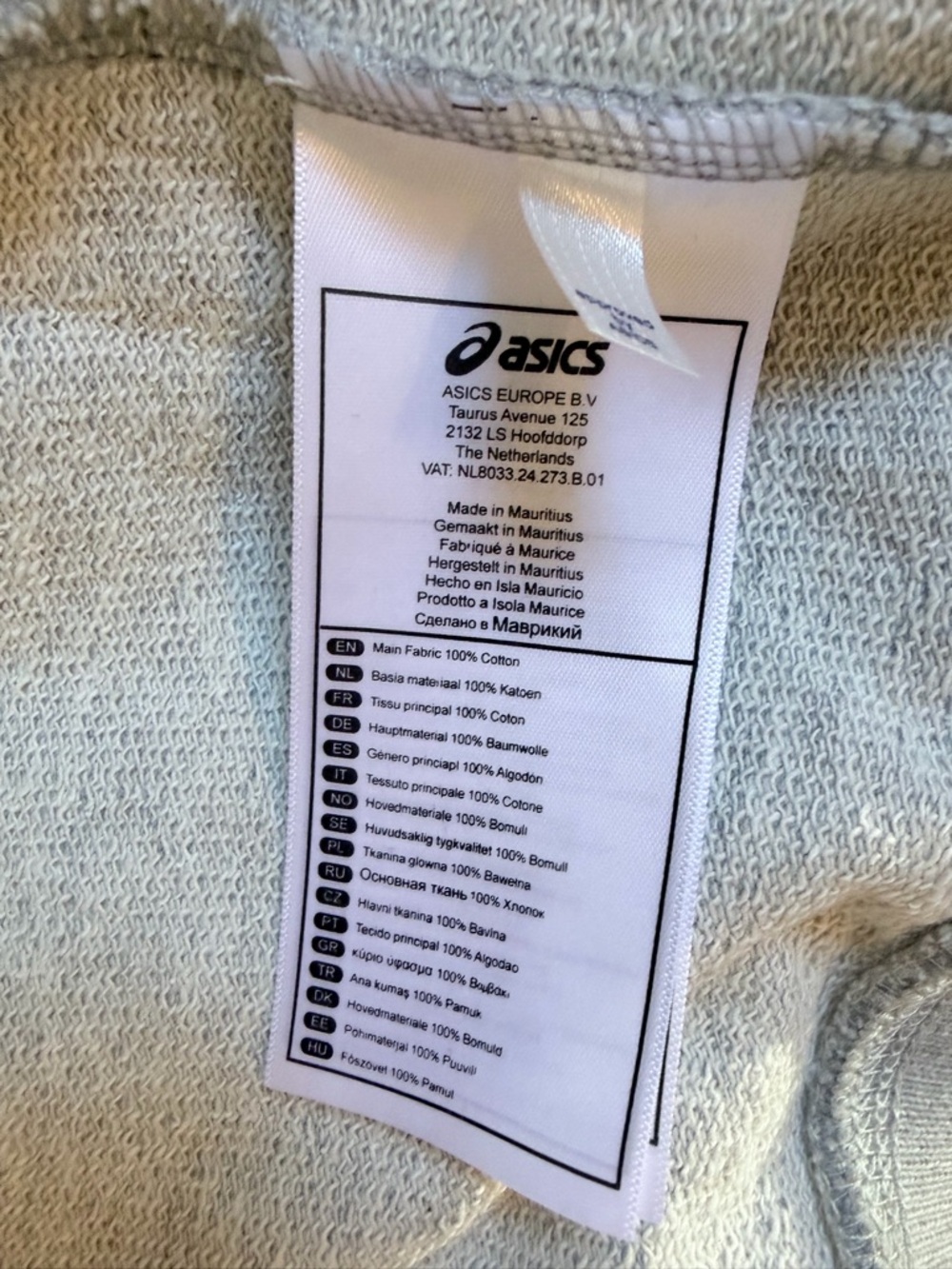 Asics SA Rugby Light Gray Zip Hoodie Embroidered Logos South Africa Springboks M - Picture 10 of 10